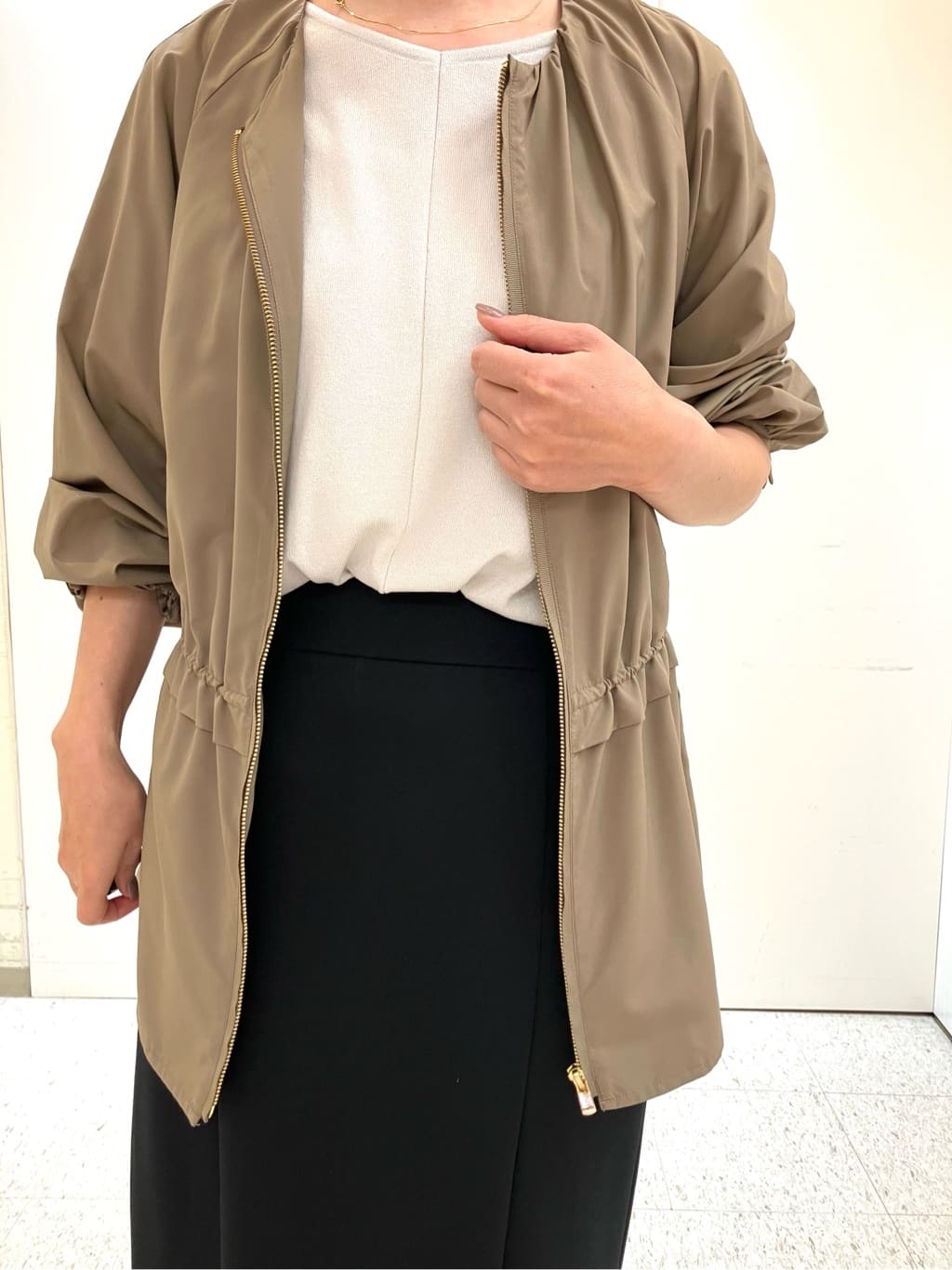 kozuさんの「Reflect｜【パンツにもスカートにも合わせやすい◎】ライティブルゾン」を使ったコーディネート