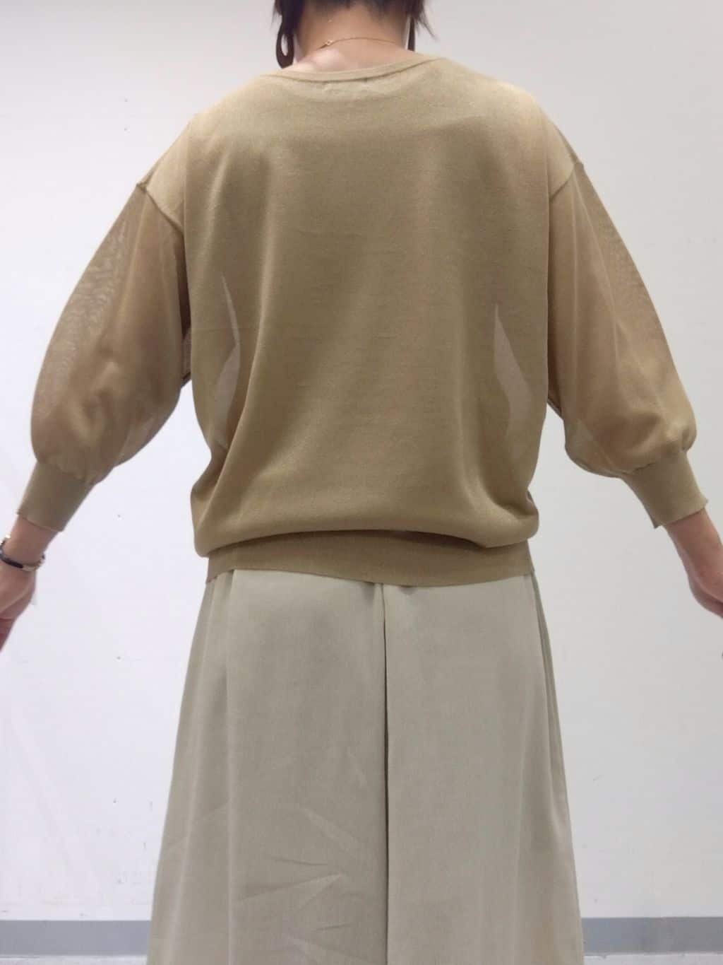 Kさんの「INDIVI｜【洗える／清涼感◎】ワイドフレアパンツ／スカーチョ」を使ったコーディネート