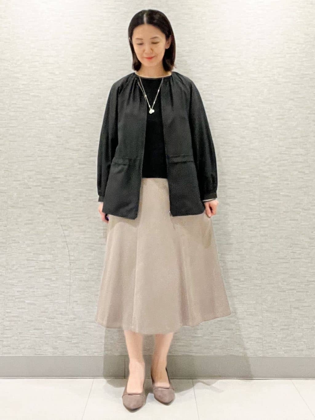 marikoさんの「Reflect｜【パンツにもスカートにも合わせやすい◎】ライティブルゾン」を使ったコーディネート