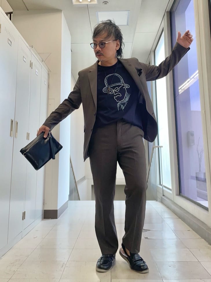 MAKOTO AIさんの「TAKEO KIKUCHI｜【COOL CITY WEAR】アーバンクール ジャケット /接触冷感・吸水速乾」を使ったコーディネート
