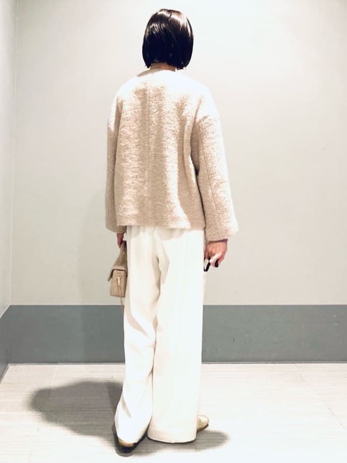Furuさんの「DRESSTERIOR｜◆ループヤーンショートジャケット」を使ったコーディネート