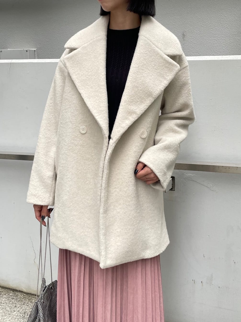 NATSUMIさんの「grove｜ふんわりまとう、オーバーサイズテーラーコート」を使ったコーディネート