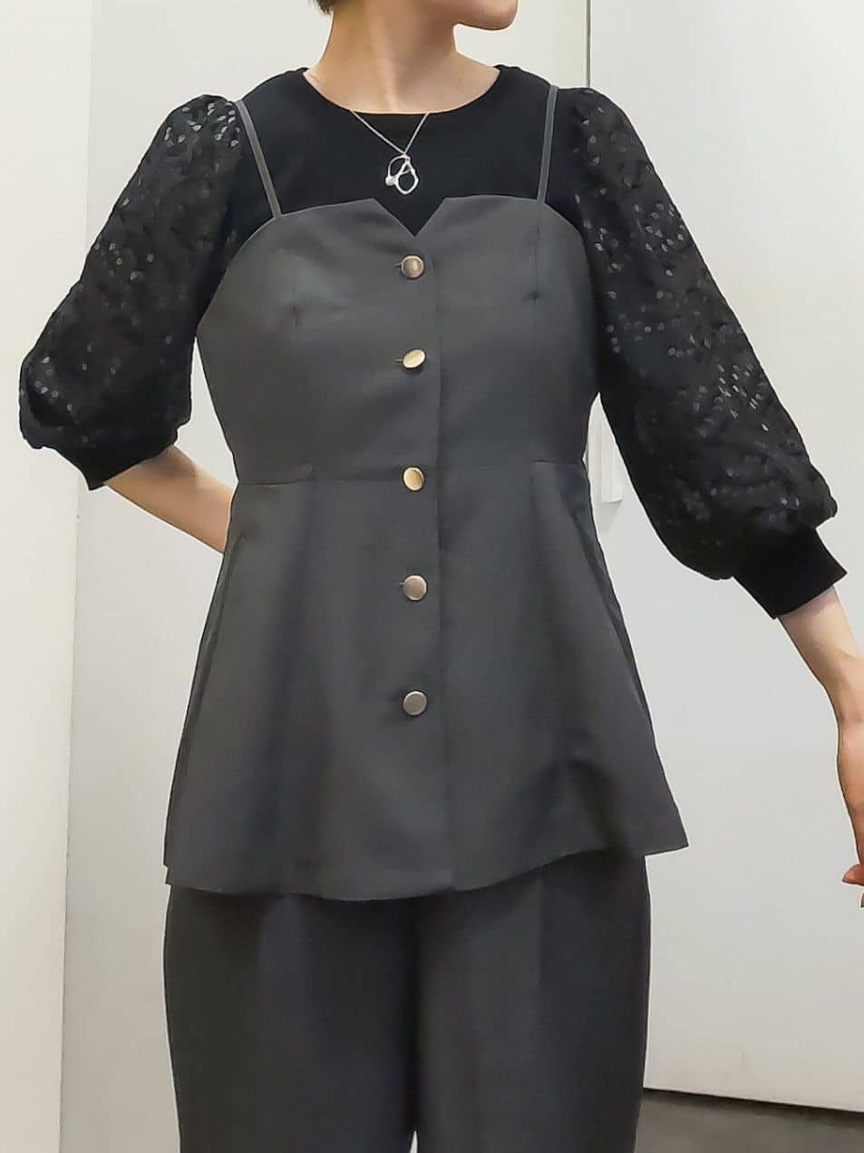 やまちゃんさんの「grove｜【カセット服】主役級キャミビスチェ」を使ったコーディネート