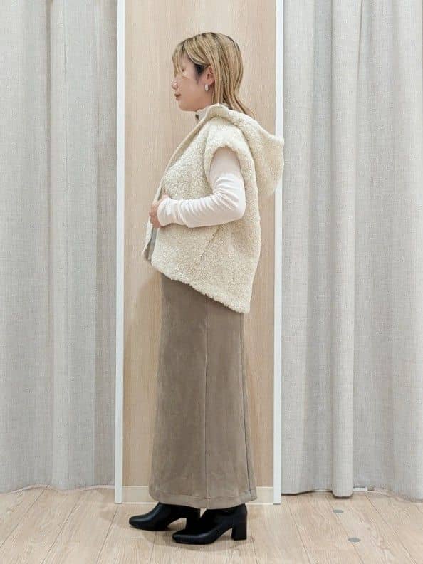 minさんの「grove｜【名品アウター/3WAY・はっ水】ボアライナー付マウンテンパーカ」を使ったコーディネート