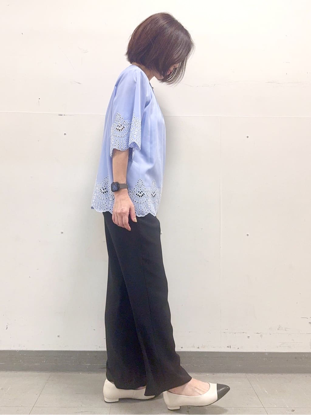 kaeさんの「Reflect｜◆【私のパンツ／UVカット／マシンウォッシュ可】フレアシルエットパンツ」を使ったコーディネート