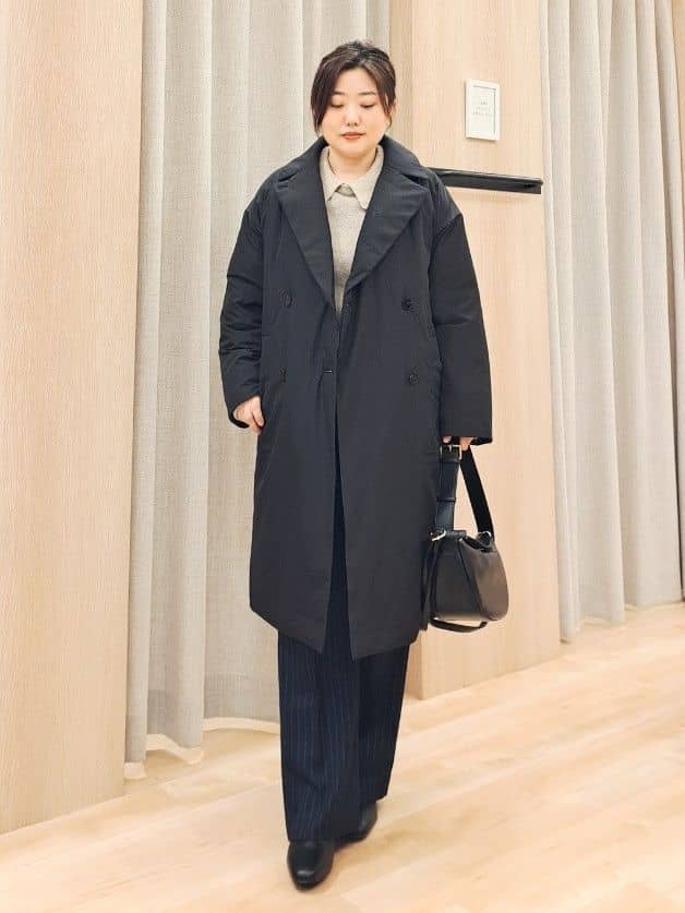 ふるさんの「grove｜【あったか裏起毛】かっこよさも穿き心地も叶える、優秀スラックスパンツ」を使ったコーディネート