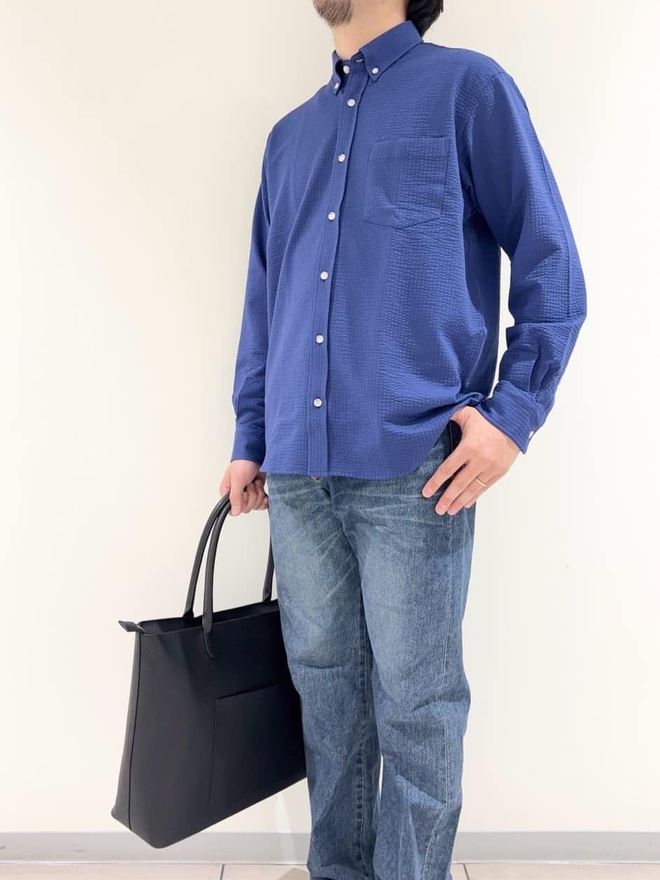 及川さんの「TAKEO KIKUCHI｜【モンスターストレッチ】日本製 ウォッシュド デニムパンツ」を使ったコーディネート
