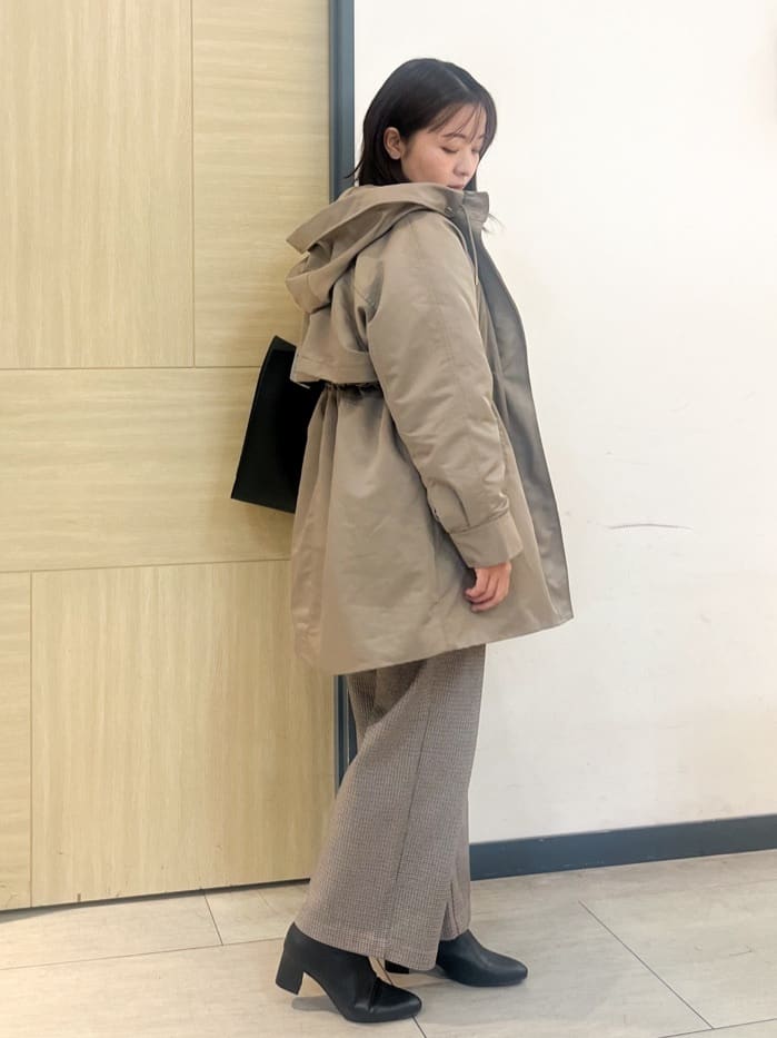 YOさんの「grove｜【選べる着丈/多機能】裏起毛ハイパーストレッチワイドパンツ」を使ったコーディネート