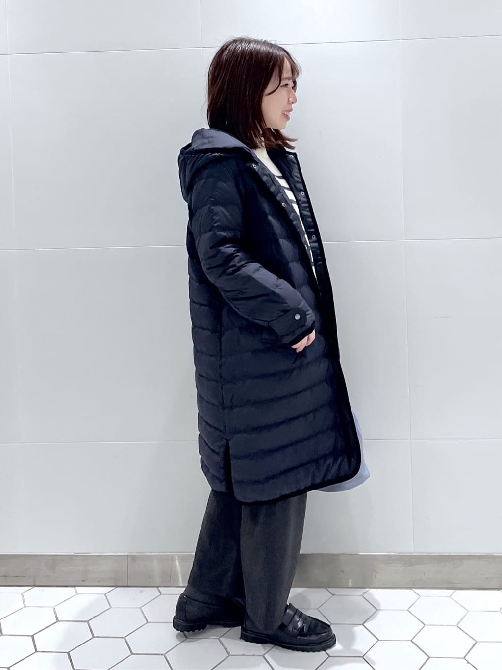 Makinoさんの「Dessin｜【撥水・2WAY】ミュラーダウンコートロング丈」を使ったコーディネート