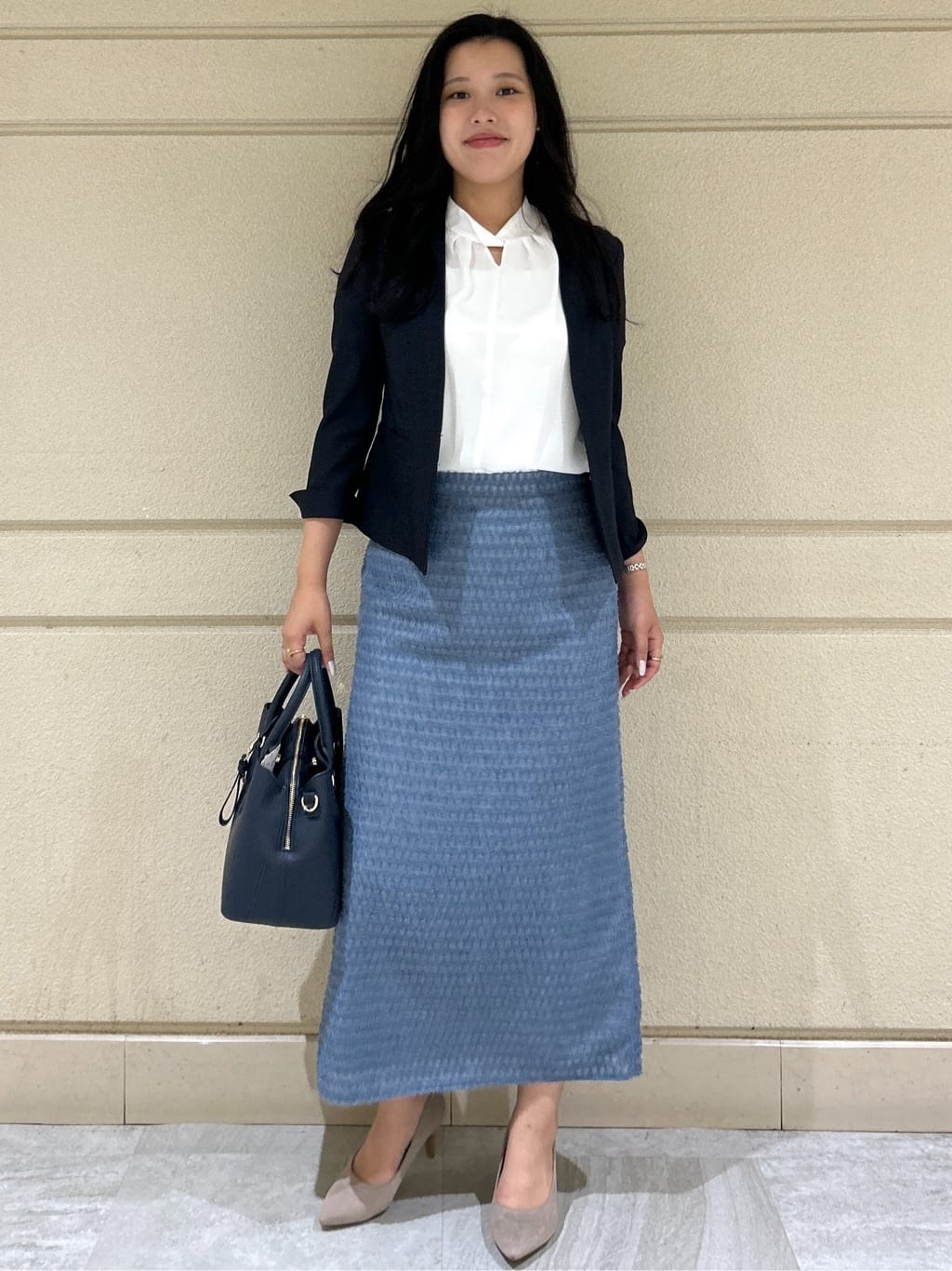 Momokaさんの「COUP DE CHANCE｜◆【手洗い可／日本製】パフスリーブブラウス」を使ったコーディネート