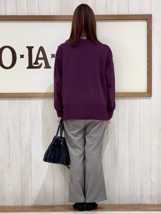 みきぽんさんの「SHOO･LA･RUE｜【洗濯機可/S-LL/高レビュー】上品シルエットで美しい イージーワイドパンツ」を使ったコーディネート