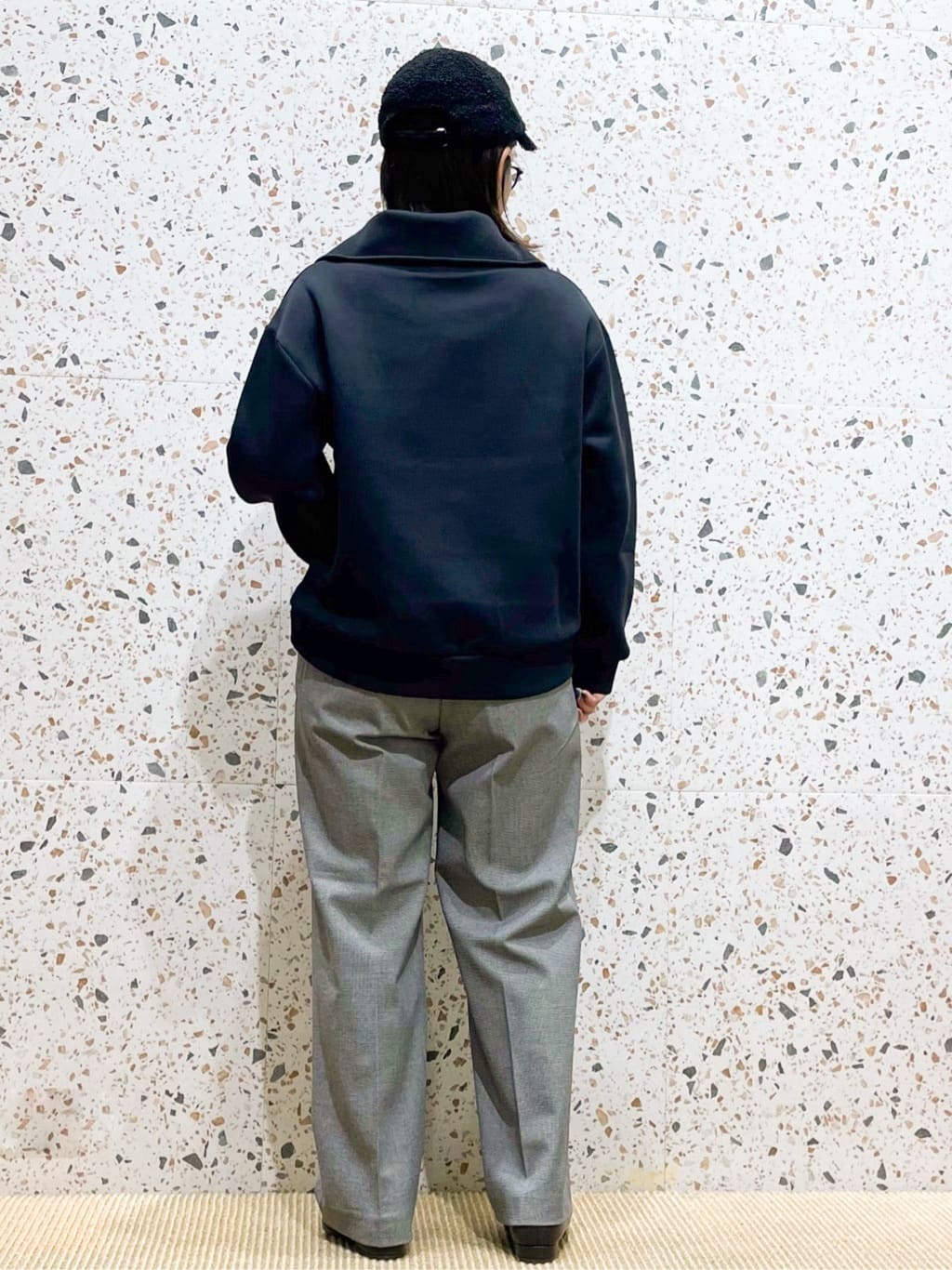 シゲリさんの「OPAQUE.CLIP｜◆ウォームタッチ ワイドパンツ【洗濯機洗OK／ストレッチ】≪SS～LL≫」を使ったコーディネート