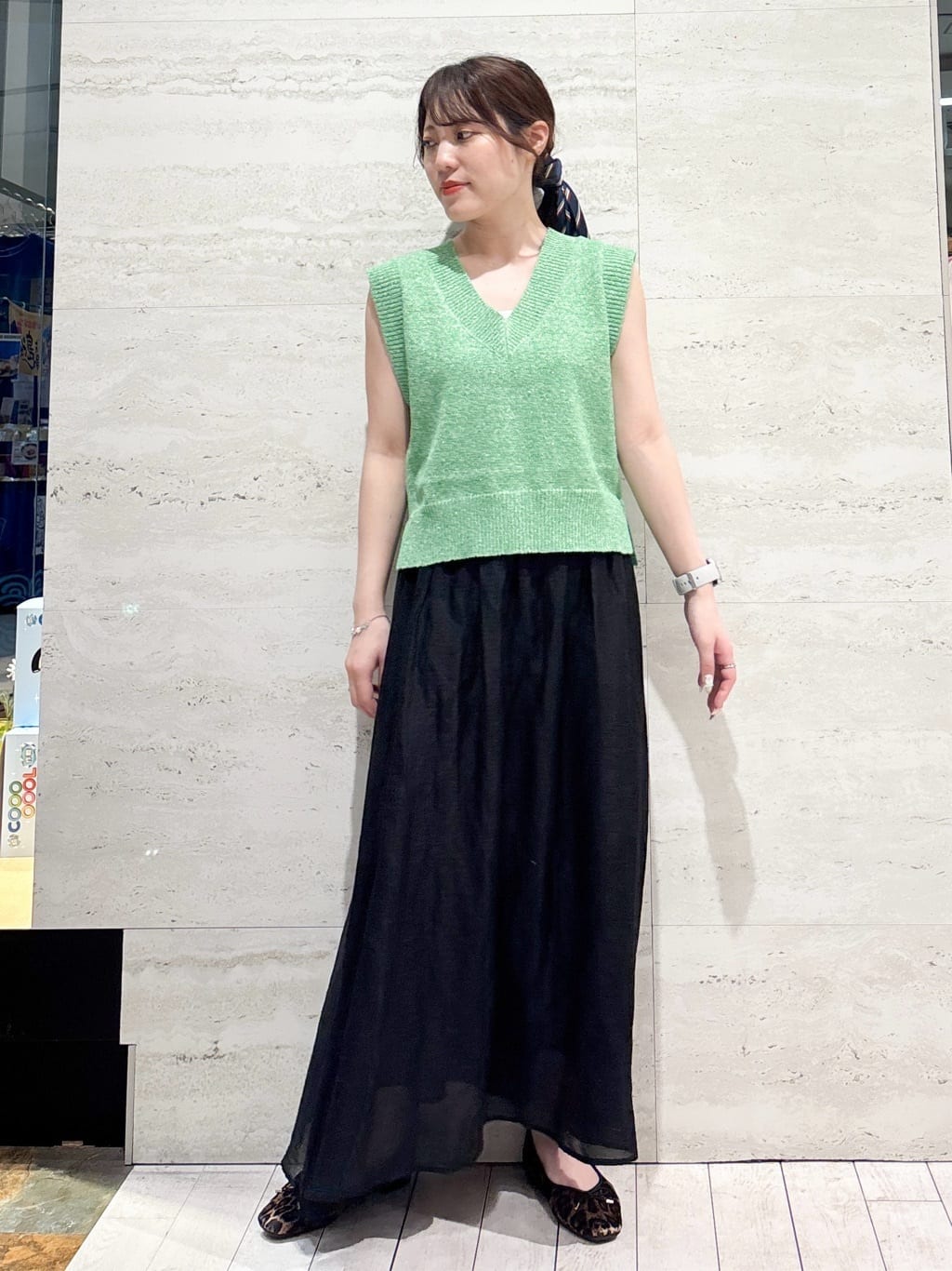 かほさんの「OPAQUE.CLIP｜《美人百花掲載》名品フラットバレエシューズ」を使ったコーディネート
