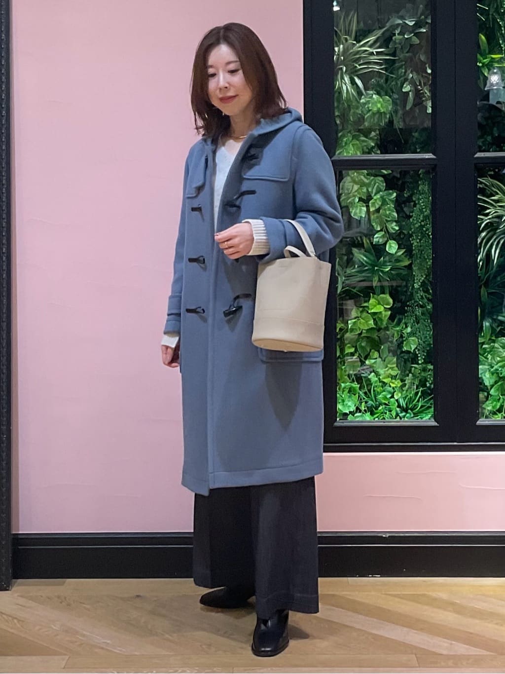 maruさんの「DRESSTERIOR｜◆Superfineリサイクルメルトンダッフルコート」を使ったコーディネート