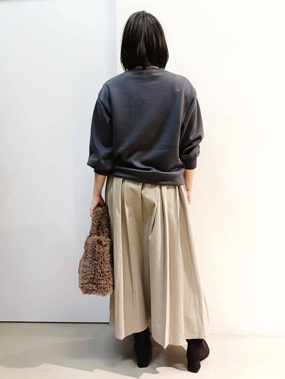 あんさんの「THE SHOP TK｜フラップタックスカート【洗える】」を使ったコーディネート