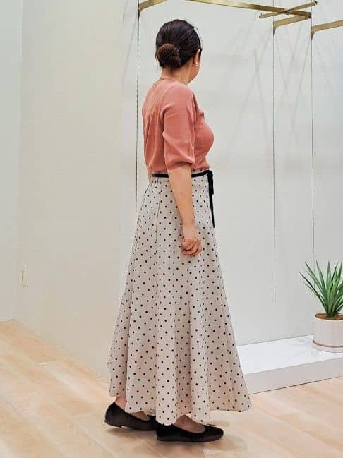 ふるさんの「grove｜ドットで華やぐ　軽やかマーメイドスカート」を使ったコーディネート