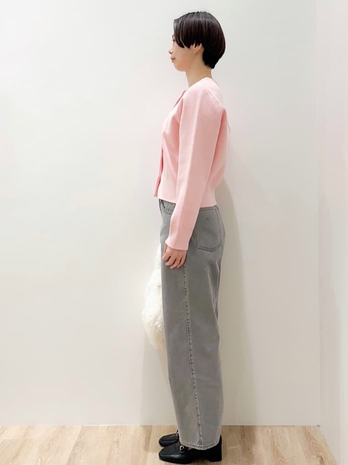 yurieさんの「OPAQUE.CLIP｜ヴィンテージカラーワイドストレートパンツ【洗濯機OK】」を使ったコーディネート