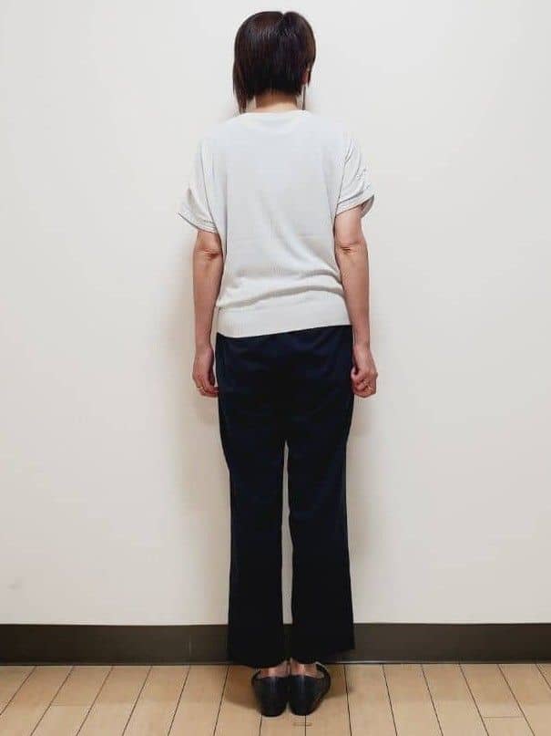 yuuさんの「Reflect｜【選べる7色◎／手洗い可／二の腕カバー】半袖ニット」を使ったコーディネート