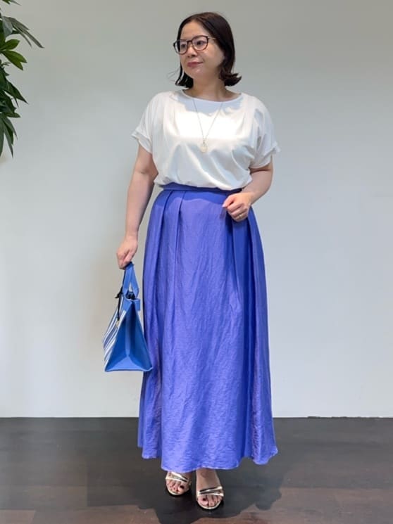 Asamiさんの「UNTITLED｜マーブルドロップネックレス」を使ったコーディネート