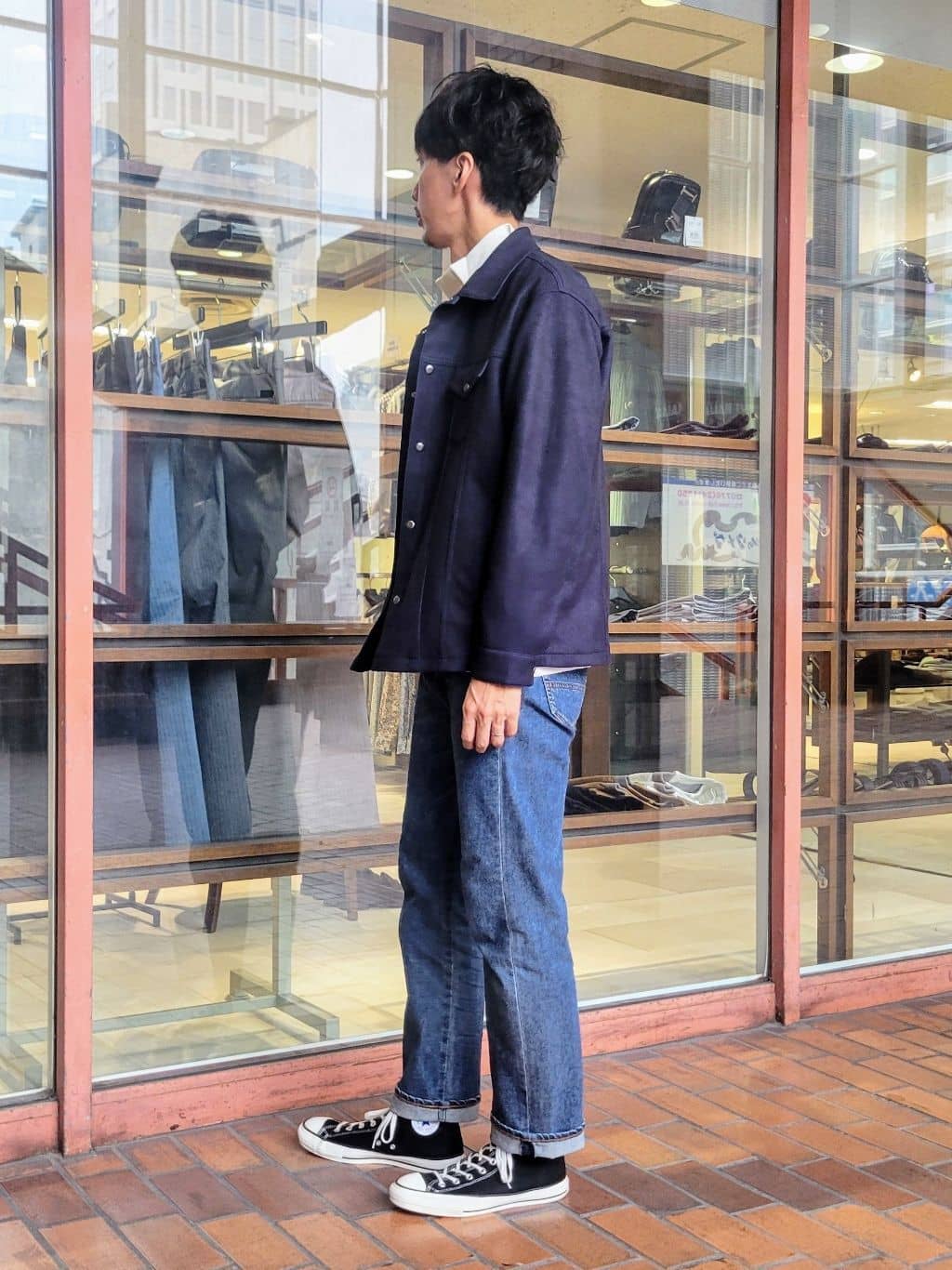 piroyaさんの「TAKEO KIKUCHI｜【Sサイズ～】ウォーム ミラノリブ オフネック プルオーバー」を使ったコーディネート