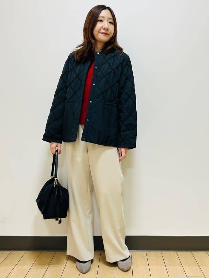 miiiさんの「Reflect｜【気軽な羽織に◎】中綿キルティングショートコート」を使ったコーディネート