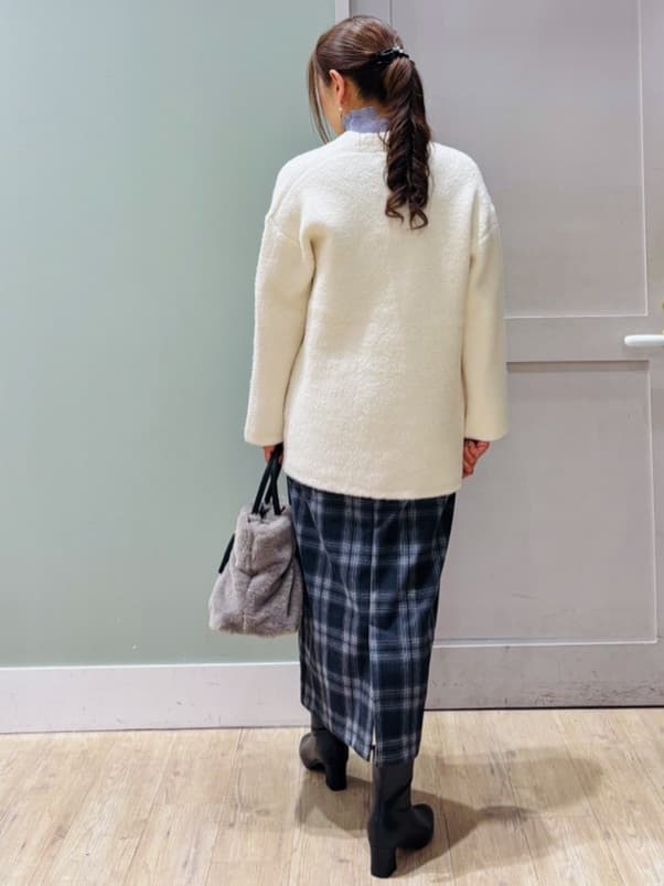Komi☆さんの「grove｜プリーツレイヤードニットプルオーバー」を使ったコーディネート