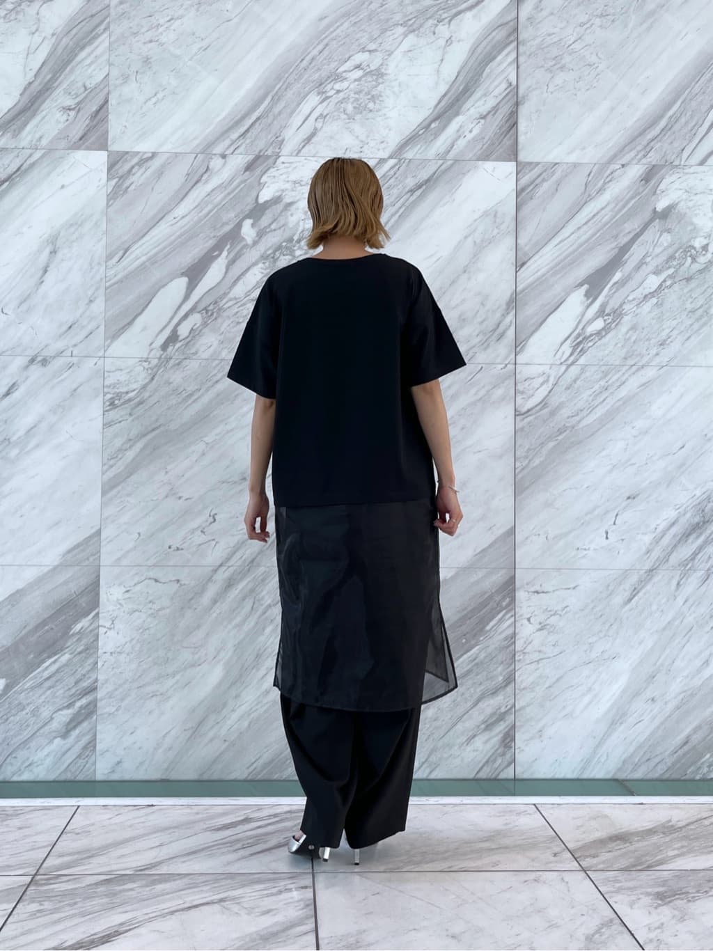 Harukaさんの「INDIVI｜シアードッキングTシャツ」を使ったコーディネート
