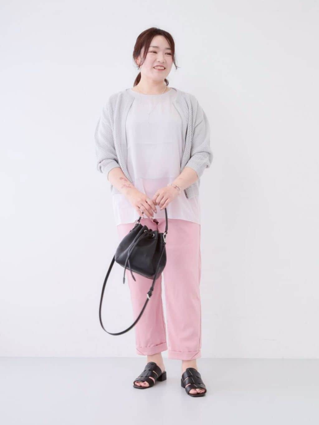 kaoさんの「INDIVI｜【洗える】裾シアー半袖トップス」を使ったコーディネート