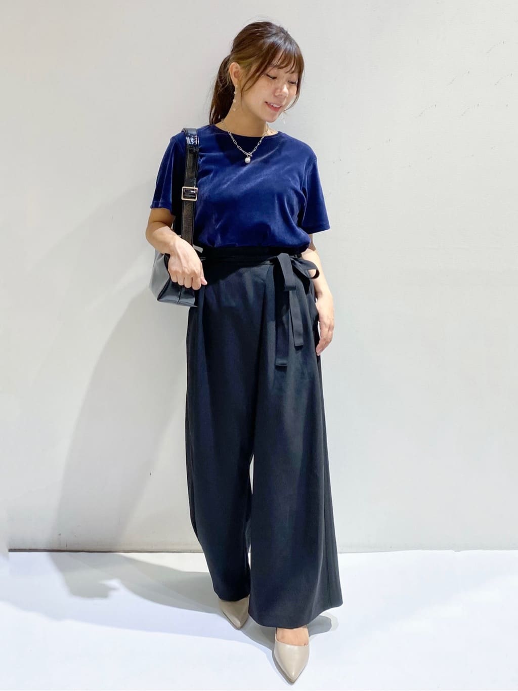 ちぃさんの「OPAQUE.CLIP｜フロッキーチュールTシャツ【洗濯機洗い可】」を使ったコーディネート