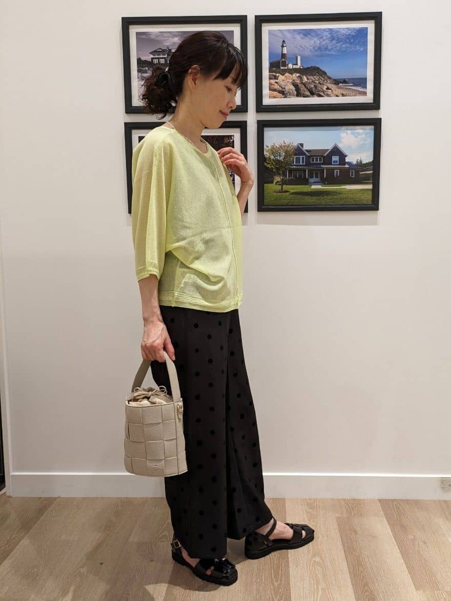 Ao さんの「Dessin｜【2WAY】メッシュバケツBAG」を使ったコーディネート