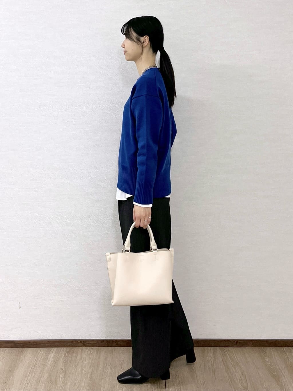 sachikoさんの「OPAQUE.CLIP｜シャツドッキングカットソー【洗濯機OK】」を使ったコーディネート