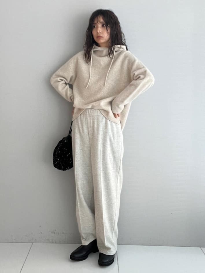 misaさんの「DRESSTERIOR｜スパンコール2WAY巾着バッグ」を使ったコーディネート
