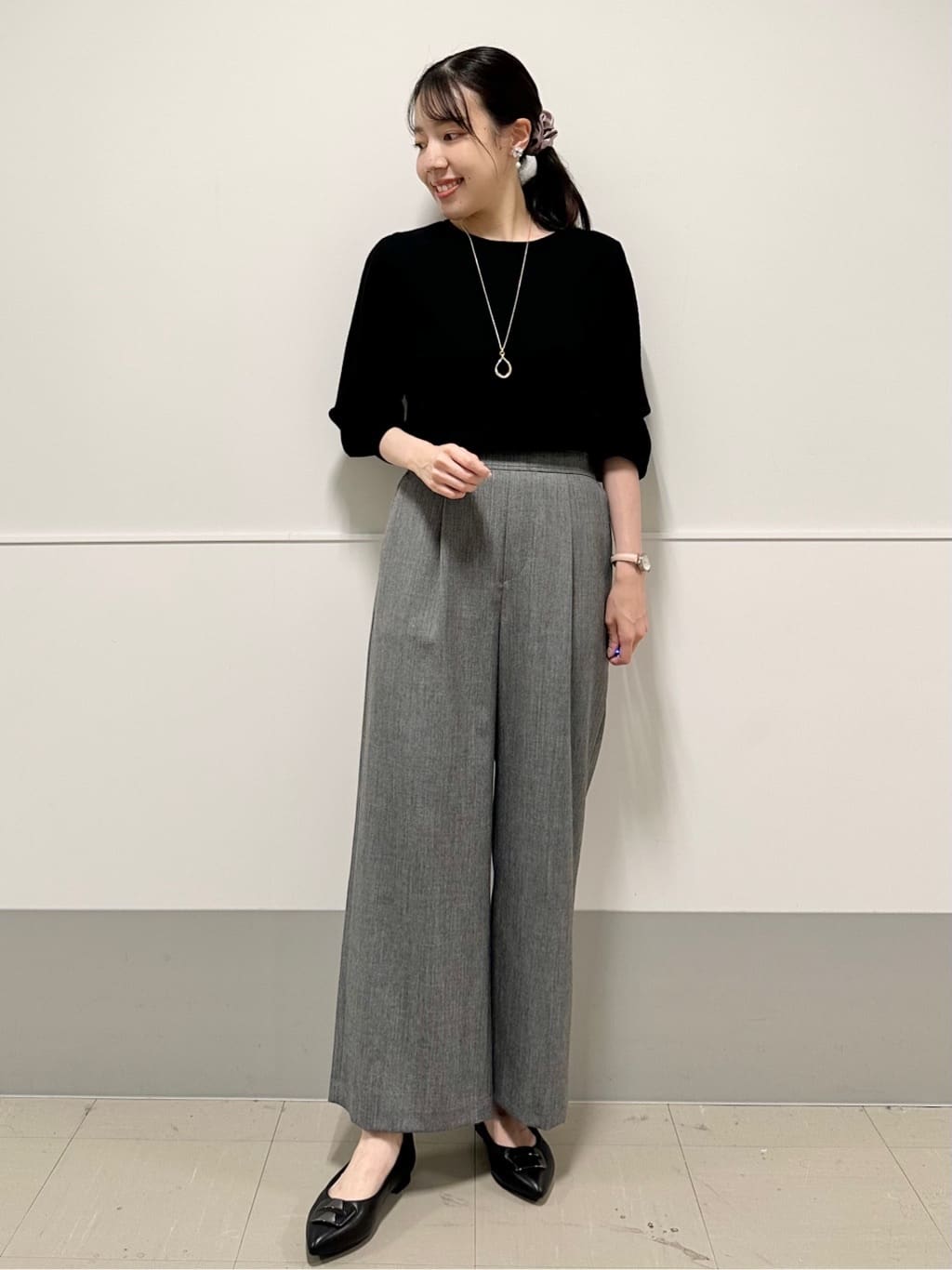 Momoさんの「Reflect｜【すっきりシルエット】ワイドクロップドパンツ」を使ったコーディネート