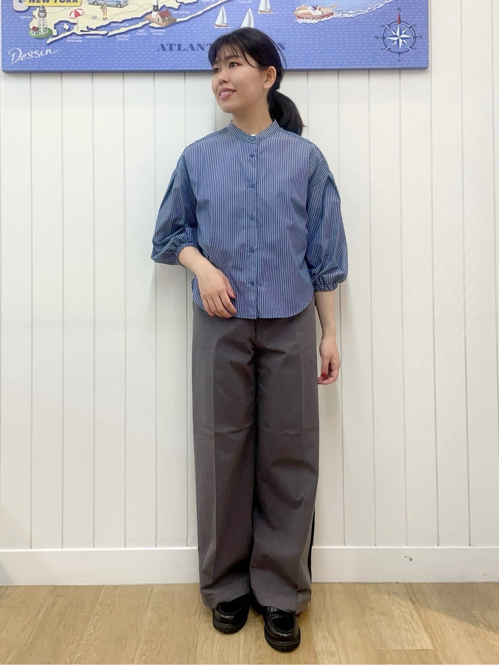 Mayaさんの「Dessin｜【洗える】オーガニックコットンフレンチスリーブ」を使ったコーディネート