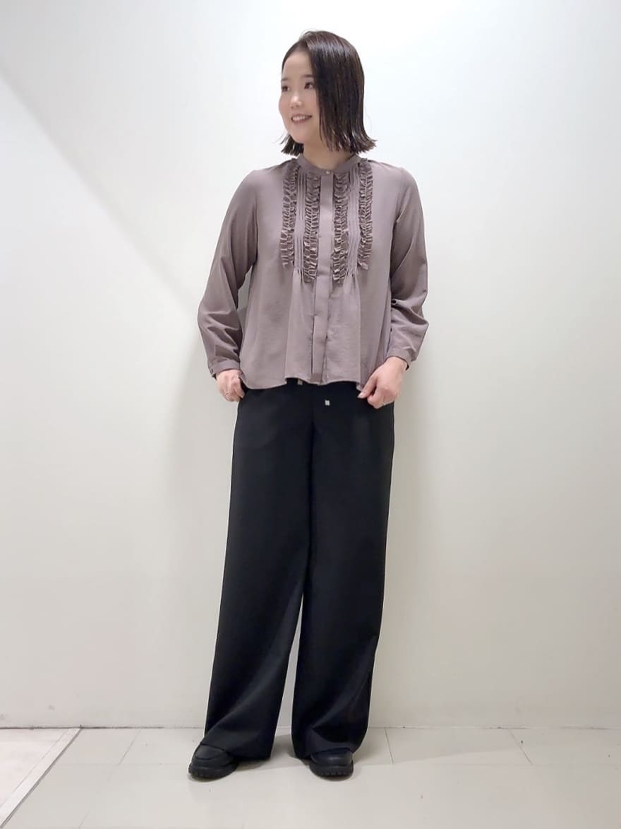YUIさんの「UNTITLED｜【アンサンブル可/洗える/ボタンなし】シルクウールカシミヤ 着流しカーディガン」を使ったコーディネート
