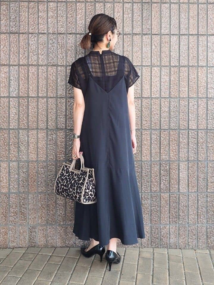 MUTSUKOさんの「UNTITLED｜【シアー】チェックスタンドネックブラウス」を使ったコーディネート