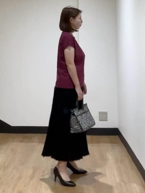 MIKIKOさんの「UNTITLED｜【洗える/Tシャツ】ツイストプルオーバー」を使ったコーディネート