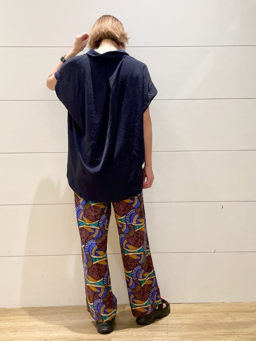 Ryoさんの「THE SHOP TK｜コットンライクブラウス【接触冷感/洗濯機OK/UV/セットアップ可】」を使ったコーディネート