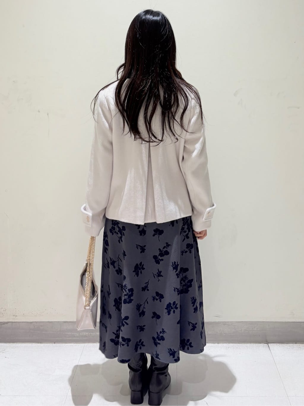 きみさんの「OPAQUE.CLIP｜【2WAY】オイル調合皮チェーンハンドルムーンミドルバッグ」を使ったコーディネート