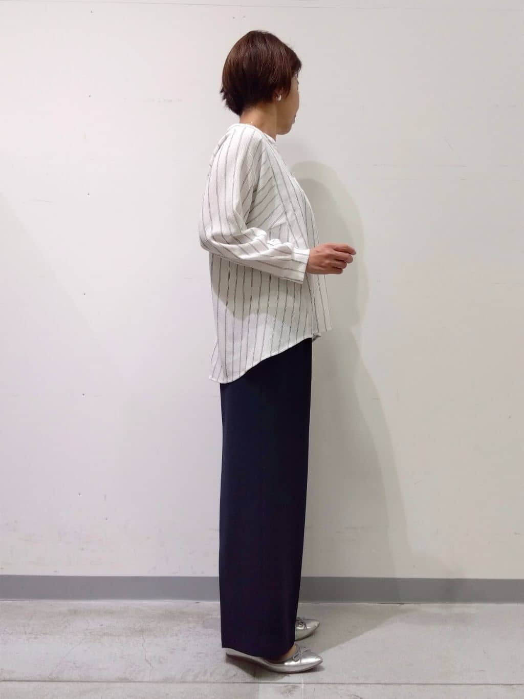 Kさんの「INDIVI｜【着る日傘／遮熱／UVケア】ワイドパンツ」を使ったコーディネート