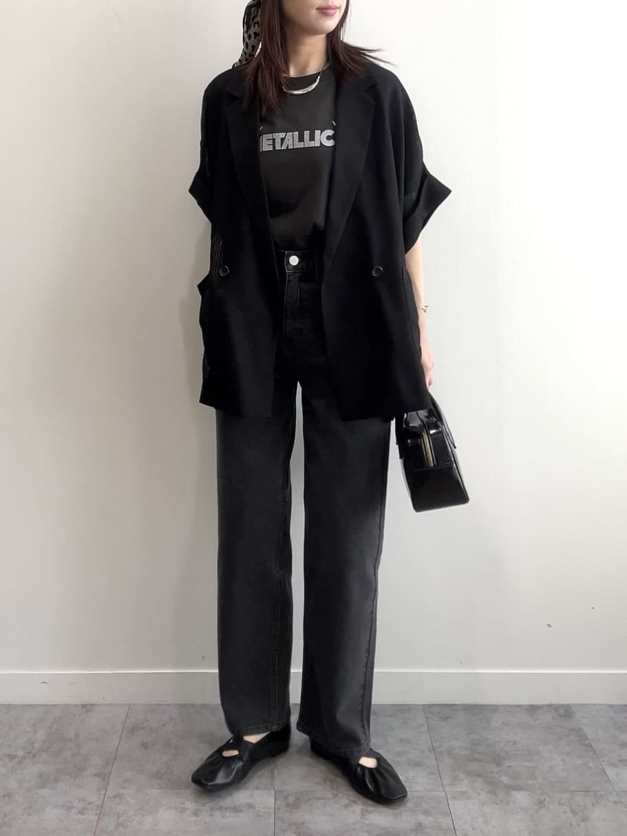 RINAさんの「OPAQUE.CLIP｜メッシュテーラードジャケット【洗濯機洗い可】」を使ったコーディネート