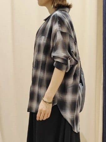 toyaさんの「Dessin｜【洗える】シアーオンブレーチェックシャツ」を使ったコーディネート