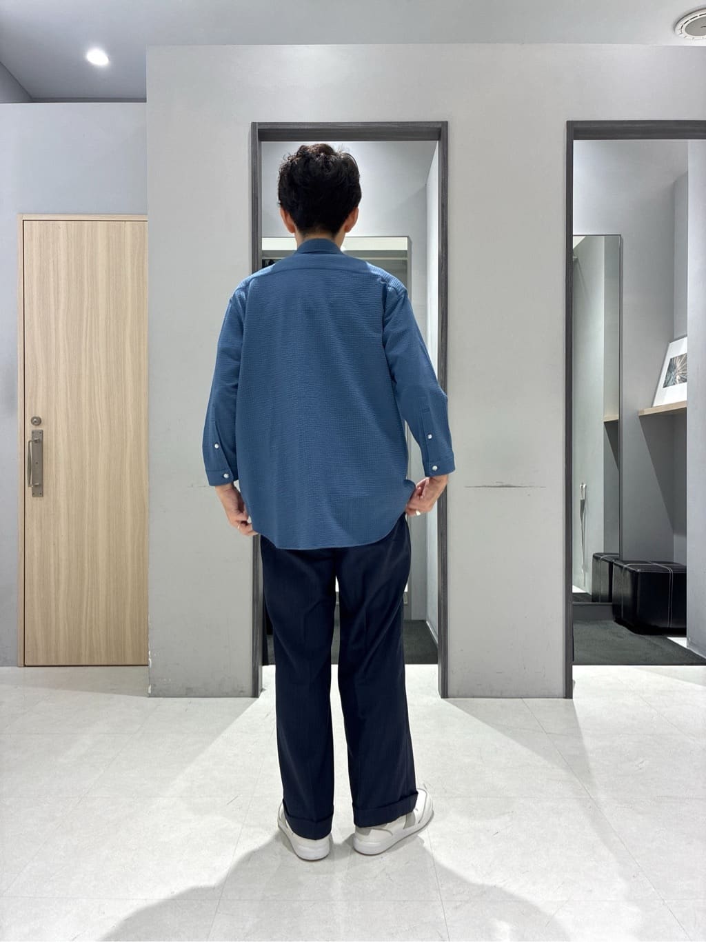 わいずみさんの「TAKEO KIKUCHI｜【抗菌防臭／5サイズ展開】ハイゲージポンチ Tシャツ」を使ったコーディネート