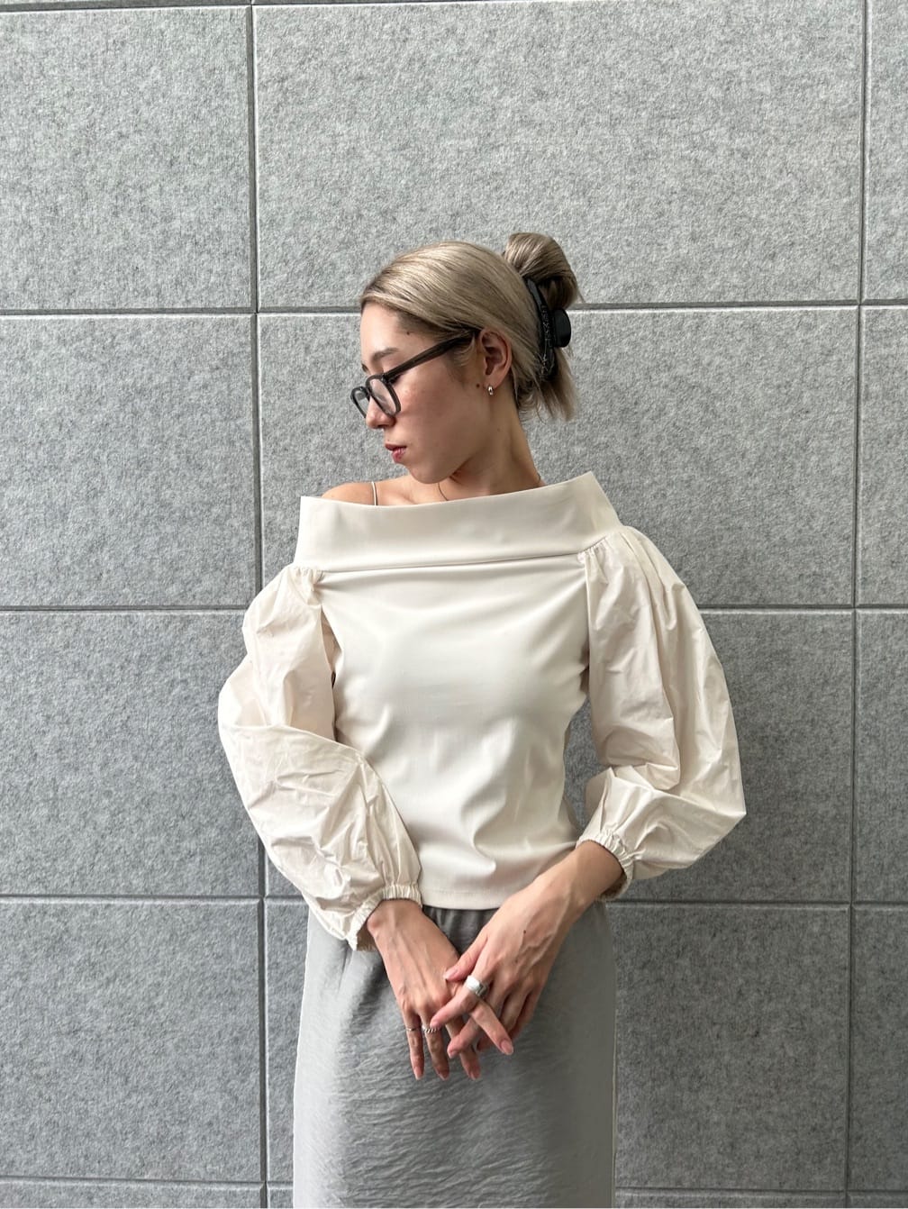 honoka Aさんの「CODE A｜puff glow off top」を使ったコーディネート