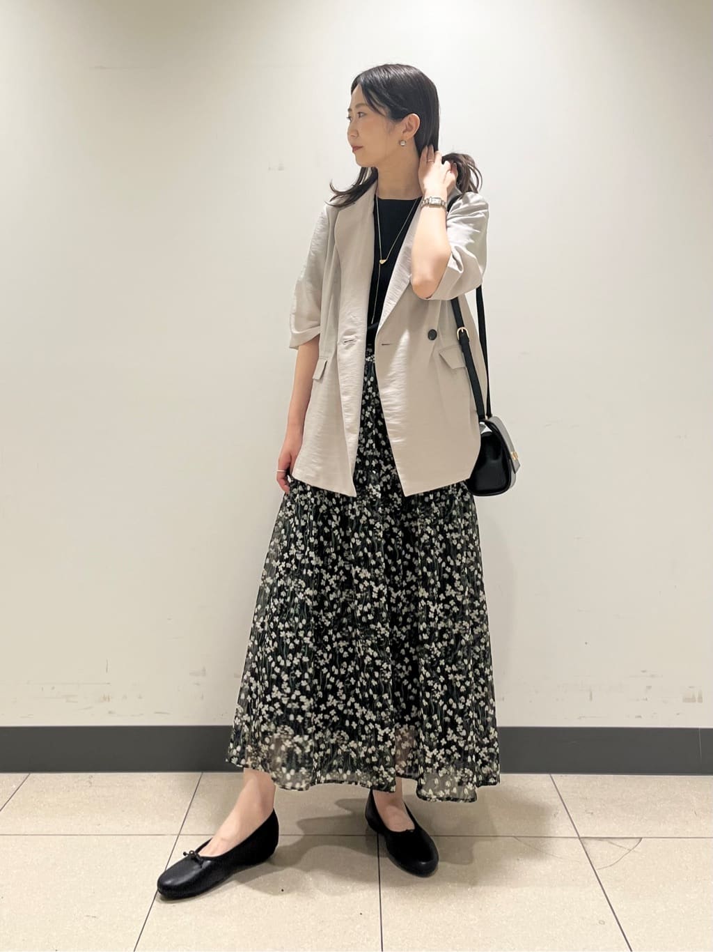 shokoさんの「INDIVI｜ライトダブルジャケット」を使ったコーディネート