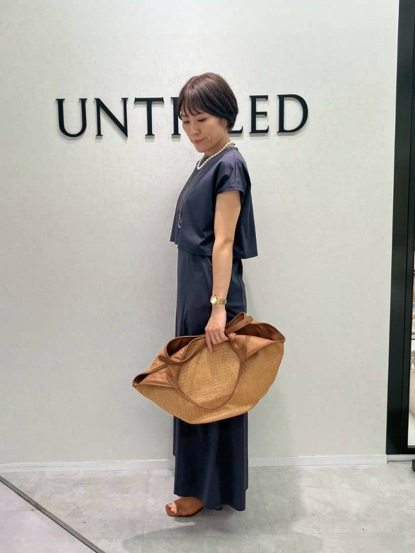 yukiさんの「UNTITLED｜メタリックメッシュトート」を使ったコーディネート
