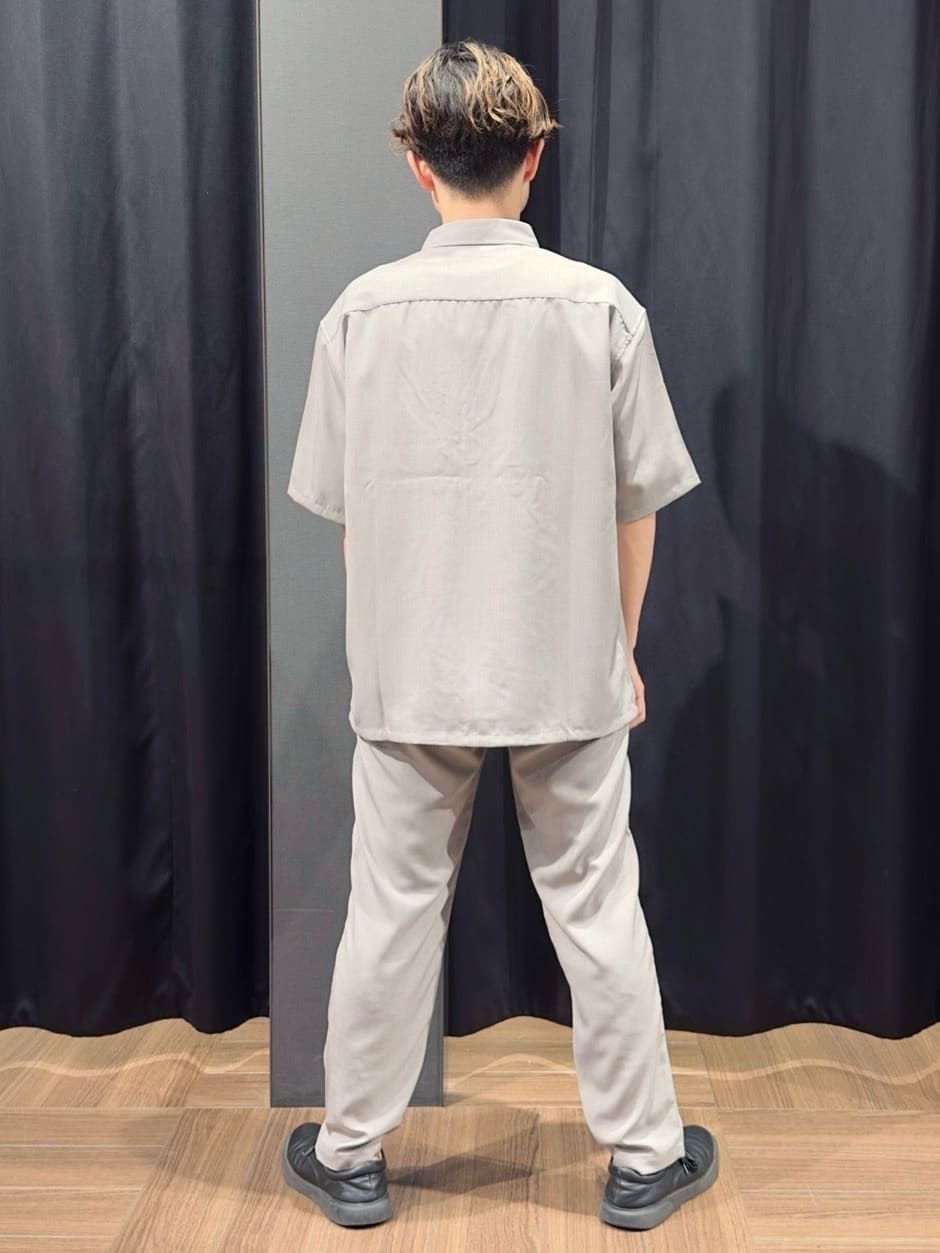tomoyaさんの「THE SHOP TK｜パーフェクテックボーダー 半袖Tシャツ 吸水速乾／洗濯機OK」を使ったコーディネート