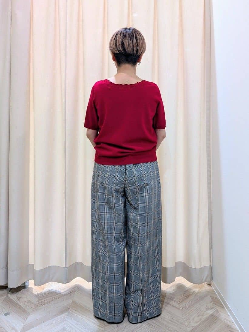 ユカさんの「SHOO･LA･RUE｜【洗える/S-LL/前後2WAY】きれい見え 刺繍ニットカーディガン」を使ったコーディネート