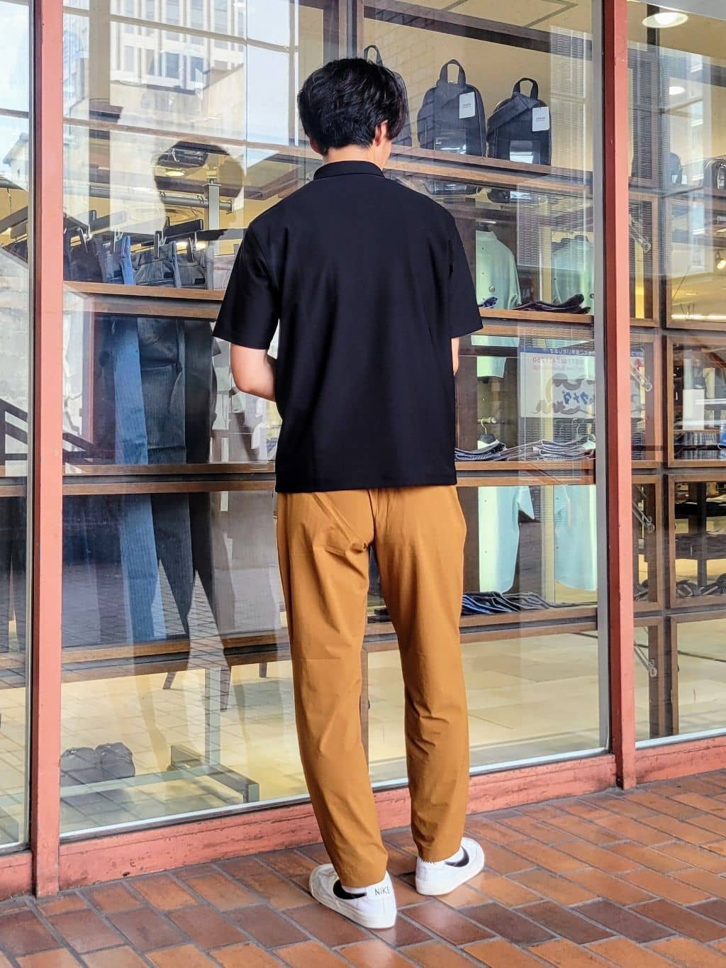 piroyaさんの「TAKEO KIKUCHI｜【COOL CITY WEAR】エアートール ポロシャツ /接触冷感・通気性」を使ったコーディネート