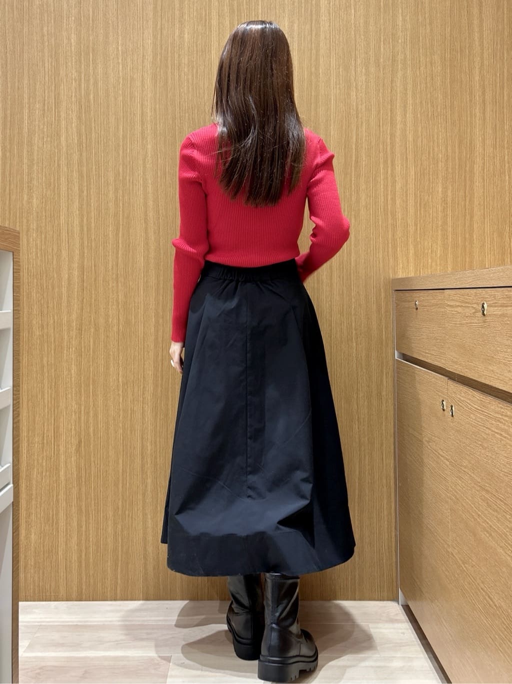 maiさんの「OPAQUE.CLIP｜ハイネックリブニット【洗濯機OK】」を使ったコーディネート